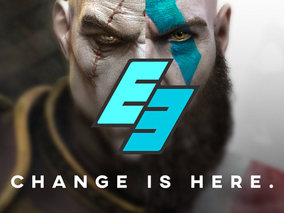 E3 Rebranding e3 e3 rebrand games gaming god of war graphic design rebrand rebrand exercise rebranding