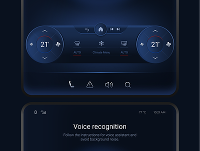 Car Dashboard Interface application auto car dashboard ui interface screen ui user experience voice assistant