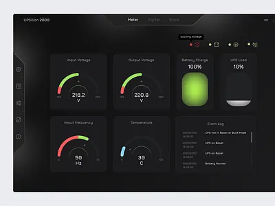 UPSilon 2000 Main Interface application dashboard figma interface redesign software ui ux