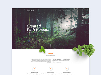 Ephic Template. Green Presentation by KonnstantinC on Dribbble