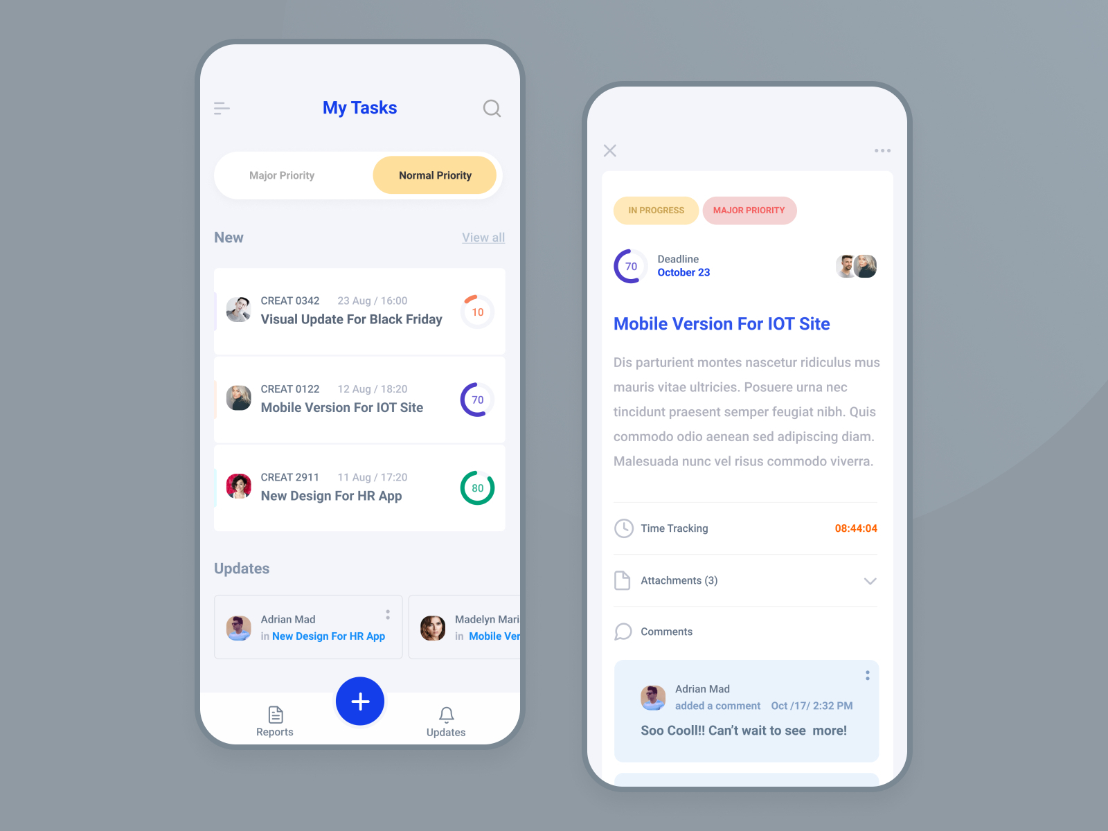 Task Manager App by KonnstantinC on Dribbble