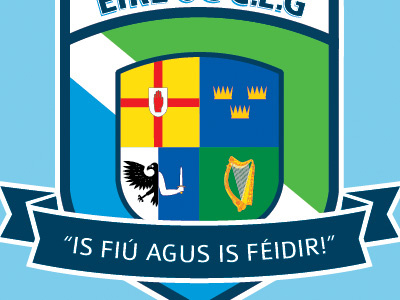 GAA Crest badge blue crest gaa logo