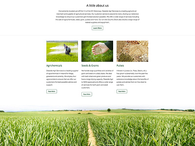 Deeside website agricultural css design farming foundation grass html responsive web design website zurb