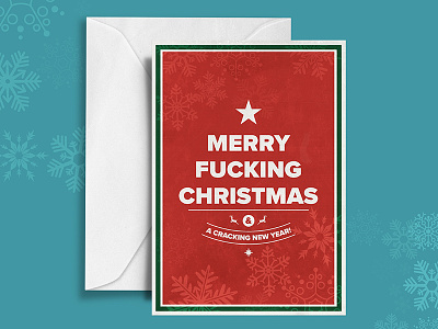 'Merry Fucking Christmas' card buy card christmas design for sale funny gift greetings card holidays print xmas