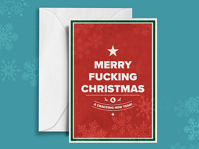 'Merry Fucking Christmas' card
