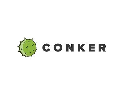 Conker branding chestnut conker green illustration logo logo mark nature