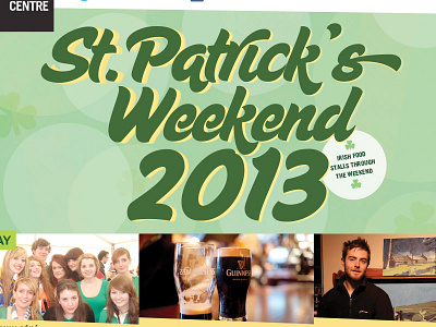 St. Patrick's Weekend - Event Poster concert event festival fun green happy holiday ireland irish poster st patrick yellow