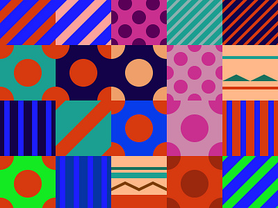 Pattern Exploration by Helena Zhang on Dribbble