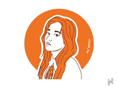 minimalist flat line avatar