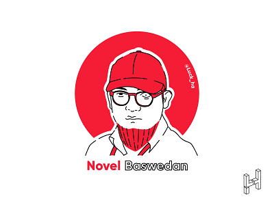 novel baswedan in flat minimalist portrait avatar design face fiverr flat line art minimal minimalist portrait vector