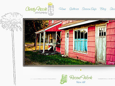 Christy Nicole Photography Branding identity illustration photo manipulation wordpress