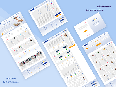 job search website adobe xd ui ux web design