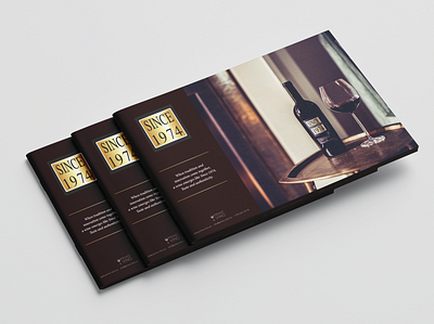Wine Catalog advertising flyer branding design editorial layout
