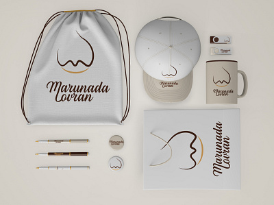 Marunada redesign merch mockup brand branding design logo mockup redesign