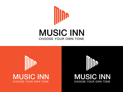 music inn logo design graphic design logo typography vector