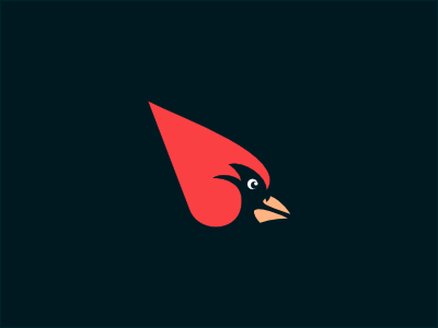 Cardinal beak bird cardinal icon shapes sports