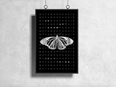 meta.morphosis art butterfly graphic design metamorphosis photoshop poster poster design posters transformation