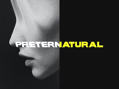 preter.natural blur eerie face graphic design photoshop poster preternatural spooky typography