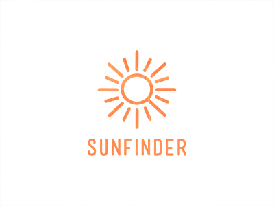 Sun Finder glass magnifying orange rays sun texture