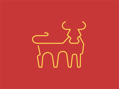Spain bull espana icon linework spain