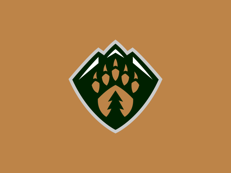 Everett Silvertips / Day 17 / August Rebranding Project sports logo nature tree mountains bear hockey sports logo sports branding