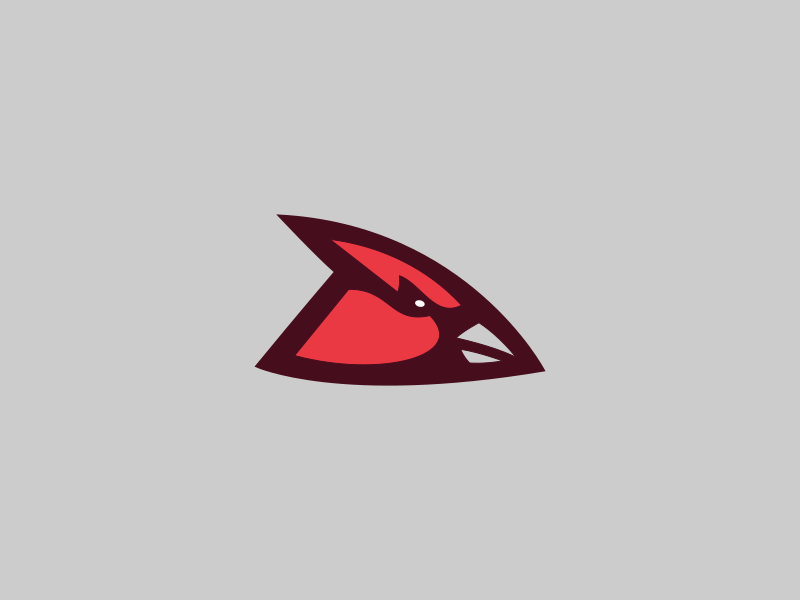 Lamar University Cardinals / Day 18 / August Rebranding Project bird logo logo bird red sports branding sports logo sports ncaa cardinals