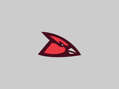 Lamar University Cardinals / Day 18 / August Rebranding Project bird bird logo cardinals logo ncaa red sports sports branding sports logo