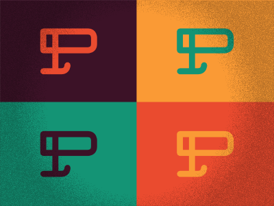 P custom letter p texture