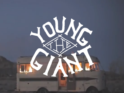 Young The Giant fire giant handdrawn the type young