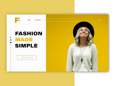 fashion ui design flat logo minimal type typography ui ux web website