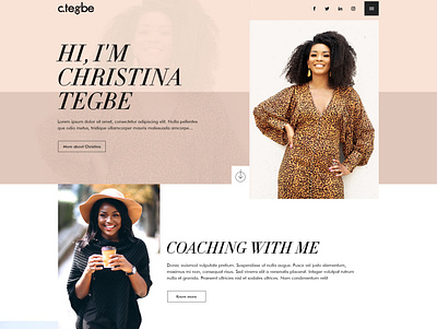 Christina Tegbe design graphic design photoshop ui ui design ux ux design web web design website design