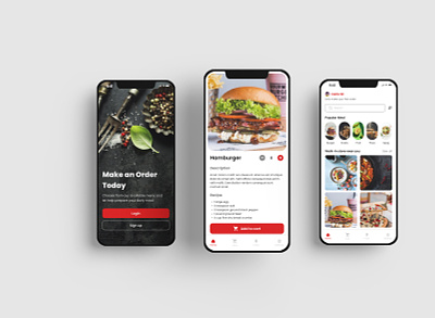 Restaurant Mobile Application appdesign food app restaurant design restaurant mobile app ui uidesign uxdesign