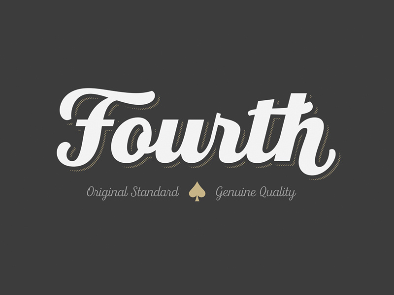 Fourth typeface font typography lettering type
