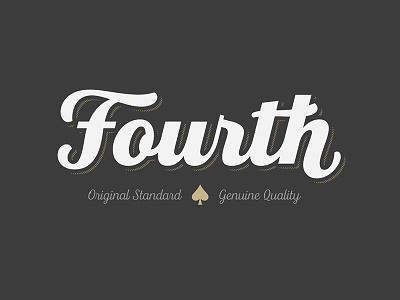 Fourth font lettering type typeface typography
