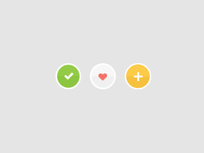 Action items add buttons colorful complete confirm favorite flat icons interface ui ux