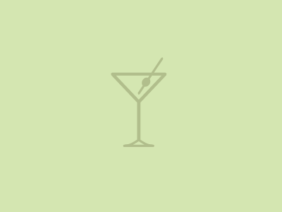 Iconz for dayz. clean drink flat green icon line martini simple ui