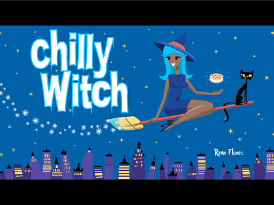 The Chilly Witch cartoon illustration fan art illustration pop culture vector vector illustration