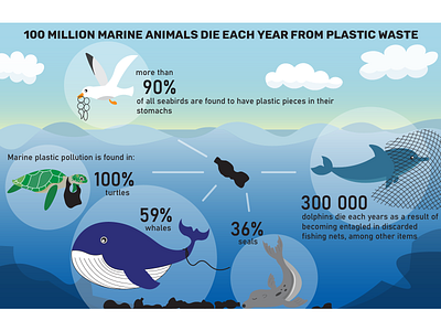 Plastic pollution infographic