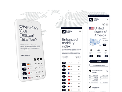 Mobile App Passport Index citizenship compare countries design enhanced for journalists index map media mobile app passport tables ui usa ux website