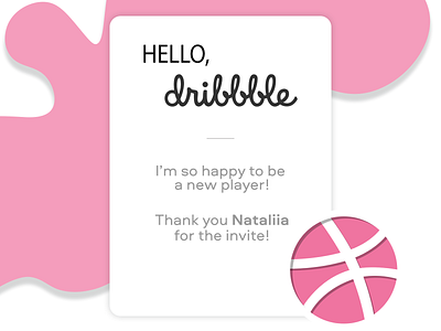 Dribbble 1st shot 1st shot design greeting