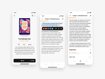 Reading Books App app books design ios read reading ui