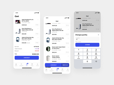 e-commerce app — cart app application basket cart checkout design e commerce ios online shop ui