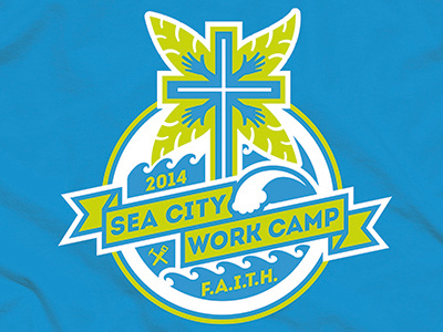 Summer Camp Shirt Design camp city faith sea summer work