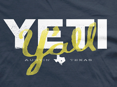 Yall YETI Tshirt austin cooler design texas tshirt yall yeti