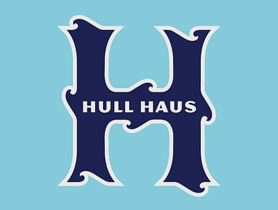 Hull Haus boston branding design h illustration logo massachussets monogram surf