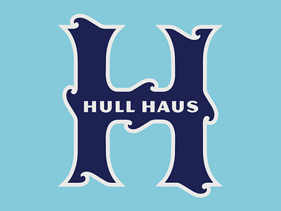 Hull Haus boston branding design h illustration logo massachussets monogram surf