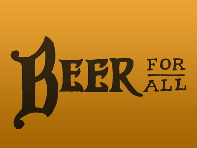 Beer beer typography