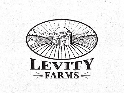 Levity1 barn design farms illustration levity logo woodcut