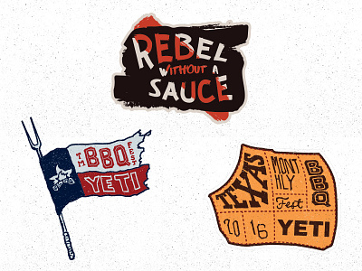 TMBBQ bbq design fest illustration logo monthly sticker texas