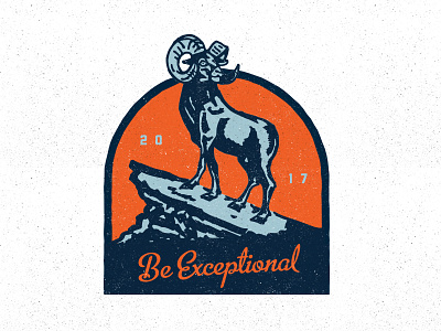 Be_exceptional design exceptional illustration ram sheep